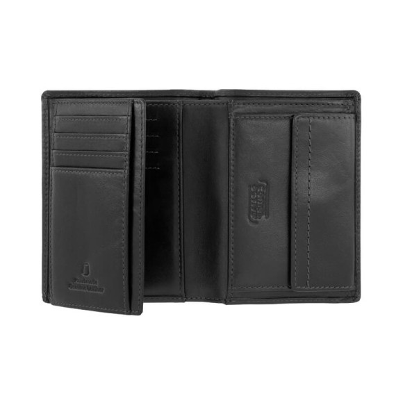 Camel Active Carteira Vertical c/ Porta-Moedas BILBAO Preta | Ref. 9136470560