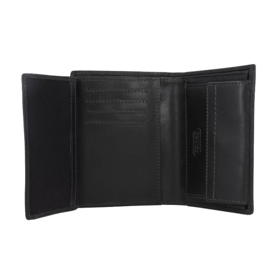 Camel Active Carteira Vertical c/ Porta-Moedas BILBAO Preta | Ref. 9136470560