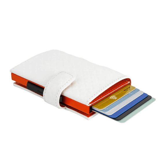 Carteira Ögon Porta-Cartões Cascade Snap Branca | Ref. 314.OG13383