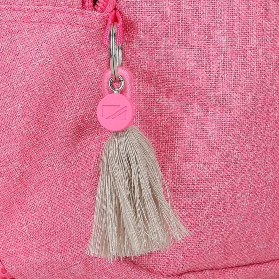 Mochila Adaptável 2C 44Cm c/ Carro Pepe Jeans LUNA Fucsia | Ref. 186.67424T1