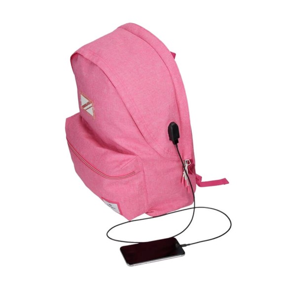 Mochila Adaptável 2C 44Cm c/ Carro Pepe Jeans LUNA Fucsia | Ref. 186.67424T1