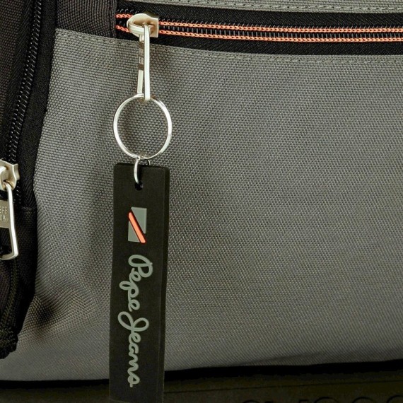 Mochila Adaptável 2C 44Cm c/ Carro PEPE JEANS Cody Cinza | Ref. 186.66624T1
