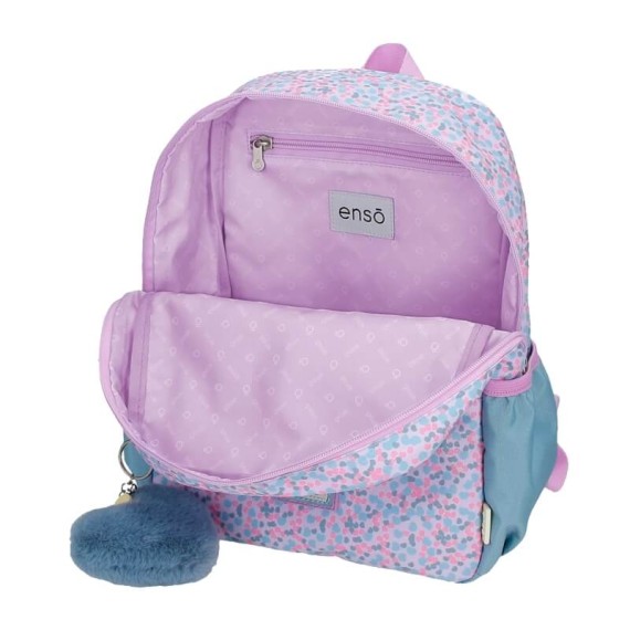 Mochila Pré-Escolar Adap. 32Cm Enso CUTE GIRL Lilás | Ref. 186.95323D1