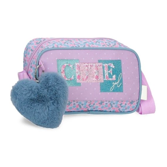 Bolsa de Tiracolo Enso CUTE GIRL Lilás | Ref. 186.9535521