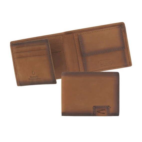 Camel Active Carteira de Homem c/ Porta-Moedas DALLAS Conhaque | Ref. 9136670322