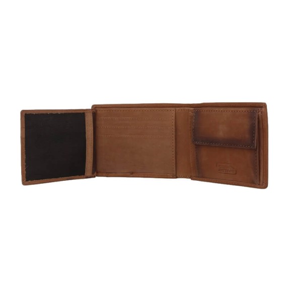 Camel Active Carteira de Homem c/ Porta-Moedas DALLAS Conhaque | Ref. 9136670322