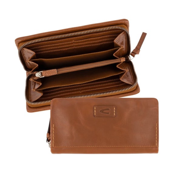 Camel Active Carteira de Senhora c/ fecho RISE Conhaque | Ref. 9136770622