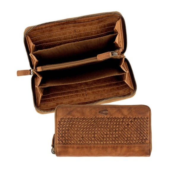 Camel Active Carteira de Senhora c/ fecho WAVE Conhaque | Ref. 9136870622