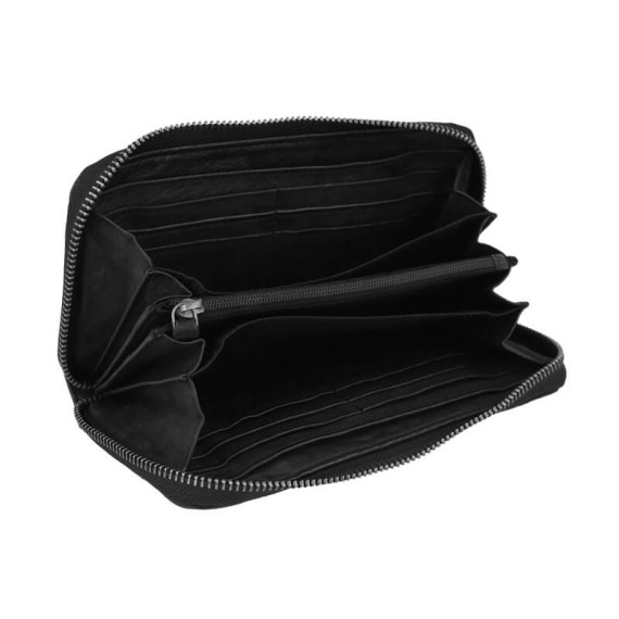 Camel Active Carteira de Senhora c/ fecho WAVE Preta | Ref. 9136870660