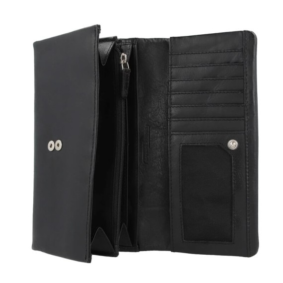 Camel Active Carteira de Senhora c/ mola RISE Preta | Ref. 9136770760