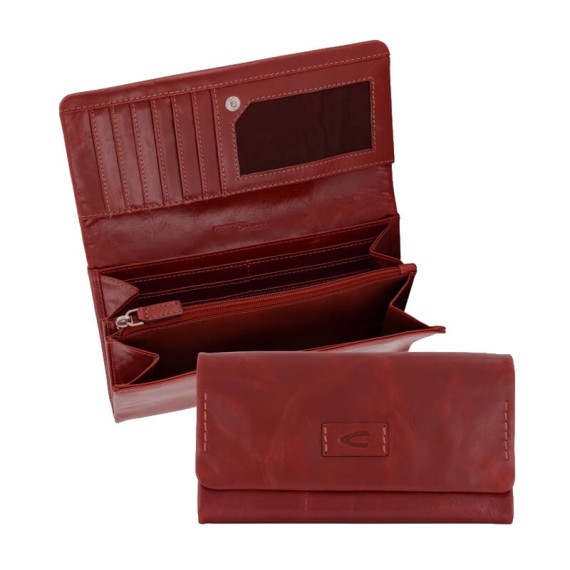 Camel Active Carteira de Senhora c/ mola RISE Vermelha | Ref. 9136770740