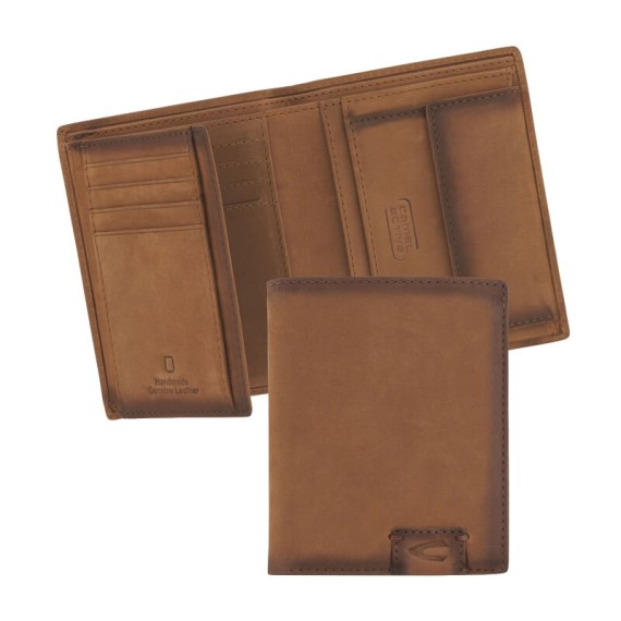Camel Active Carteira Vertical c/ Porta-Moedas DALLAS Conhaque | Ref. 9136670522