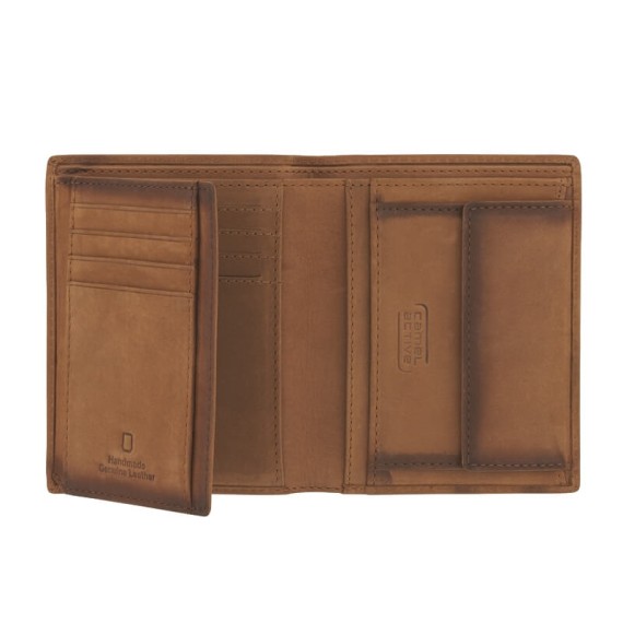 Camel Active Carteira Vertical c/ Porta-Moedas DALLAS Conhaque | Ref. 9136670522