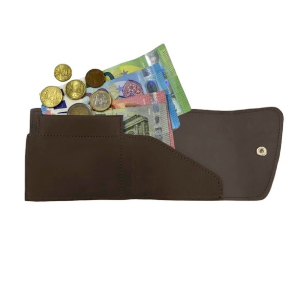 Carteira Porta-Moedas Pac Duplo JOSEPH LOUIS Castanha | Ref. 39.JL3110CS