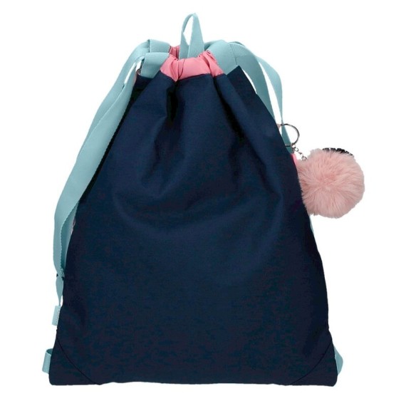 Mochila Saco c/ Bolso Frontal Enso BONJOUR Rosa | Ref. 186.9523821