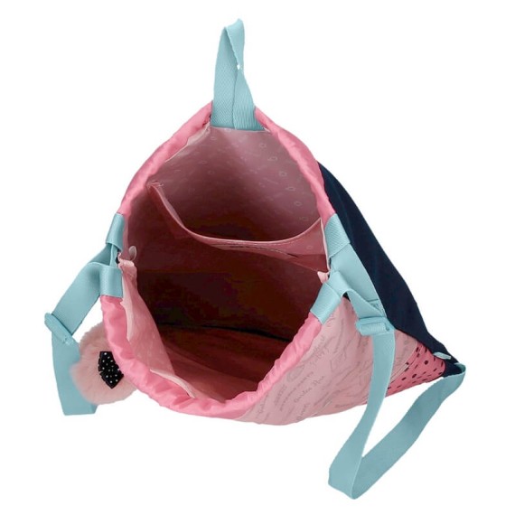 Mochila Saco c/ Bolso Frontal Enso BONJOUR Rosa | Ref. 186.9523821