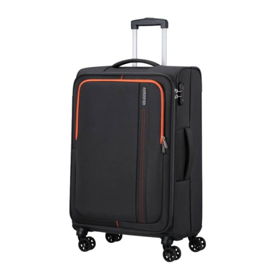 American Tourister Mala de Viagem / Trolley Médio 68cm 4R SEA SEEKER Carvão | Ref. 92MD700208