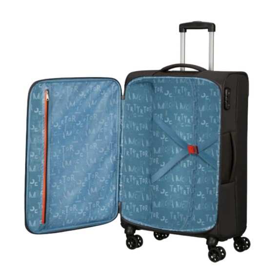 American Tourister Mala de Viagem / Trolley Médio 68cm 4R SEA SEEKER Carvão | Ref. 92MD700208 American Tourister Mala de Viagem / Trolley Médio 68cm 4R SEA SEEKER Carvão | Ref. 92MD700208