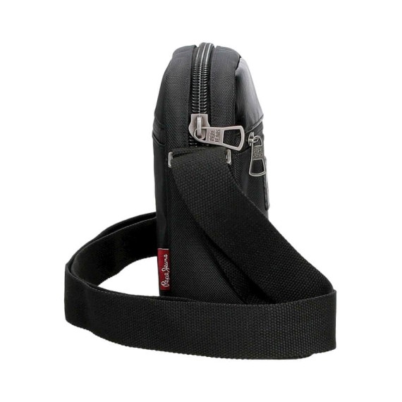 Bolsa de Tiracolo c/ Bolso Frontal Pepe Jeans SANDER Preta | Ref. 186.7675231