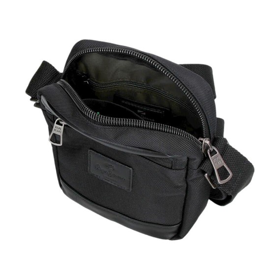 Bolsa de Tiracolo c/ Bolso Frontal Pepe Jeans SANDER Preta | Ref. 186.7675231