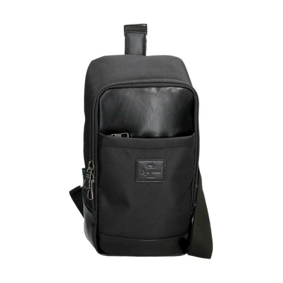 Mochila Cruzada Pepe Jeans SANDER Preta | Ref. 186.7675931