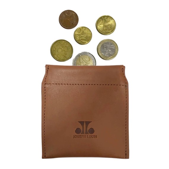 Porta-Moedas Pac Simples JOSEPH LOUIS Camel | Ref. 39.JL3009CM