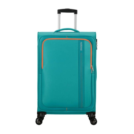 American Tourister Mala de Viagem / Trolley Médio 68cm 4R SEA SEEKER Verde Água | Ref. 92MD700234