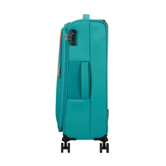 American Tourister Mala de Viagem / Trolley Médio 68cm 4R SEA SEEKER Verde Água | Ref. 92MD700234