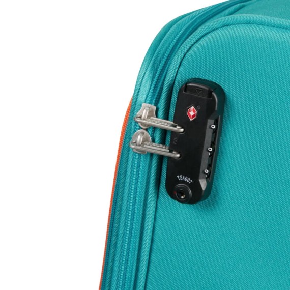 American Tourister Mala de Viagem / Trolley Médio 68cm 4R SEA SEEKER Verde Água | Ref. 92MD700234