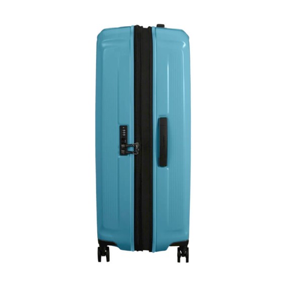 Samsonite Mala de Viagem / Trolley Gigante 81cm Exp NUON Azul Oceano Metálico | Ref. 92KF000561