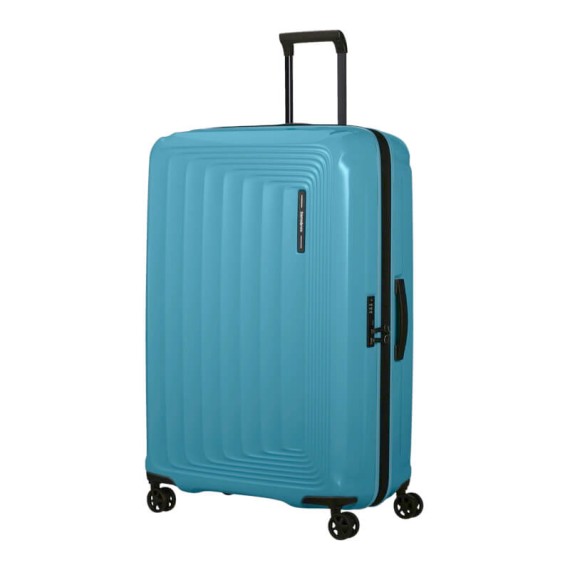 Samsonite Mala de Viagem / Trolley Gigante 81cm Exp NUON Azul Oceano Metálico | Ref. 92KF000561