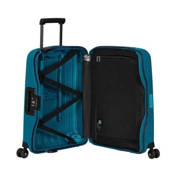 Samsonite Mala de Cabine / Trolley 55cm 4 Rodas S’CURE Azul Petróleo | Ref. 9210U003B3