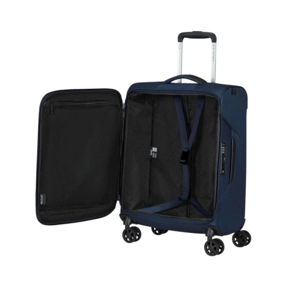 Samsonite Mala de Cabine / Trolley 55cm 4R LITEBEAM Azul Escuro | Ref. 92KL700301