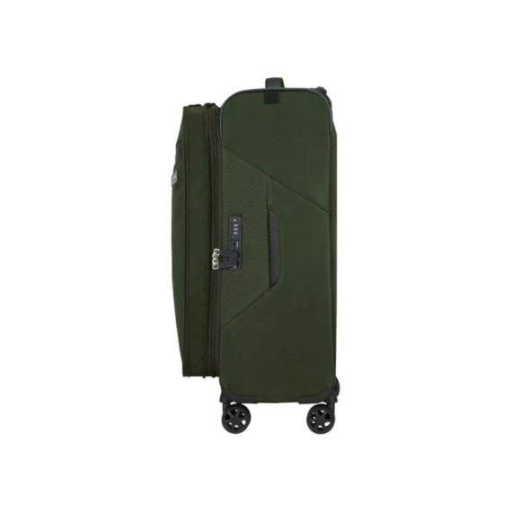 Samsonite Mala de Viagem / Trolley Médio 66cm 4R Exp LITEBEAM Verde Trepadeira | Ref. 92KL700414