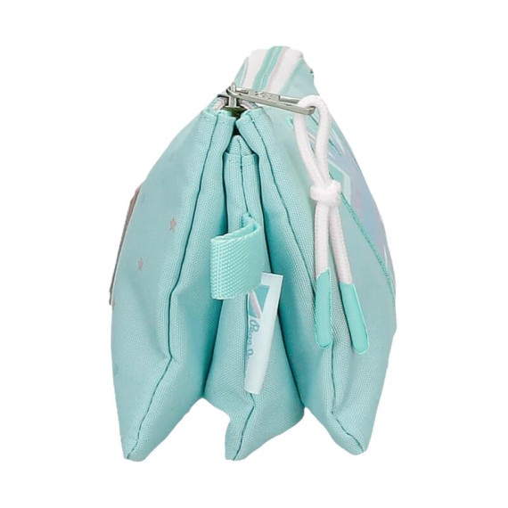 Estojo Escolar Triplo Pepe Jeans NEREA Turquesa | Ref. 186.6614321