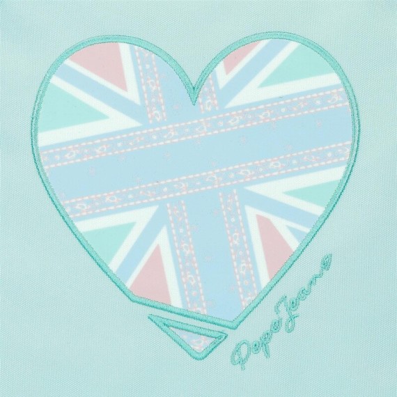 Mochila Pré-Escolar 32cm Pepe Jeans NEREA Turquesa | Ref. 186.6612121