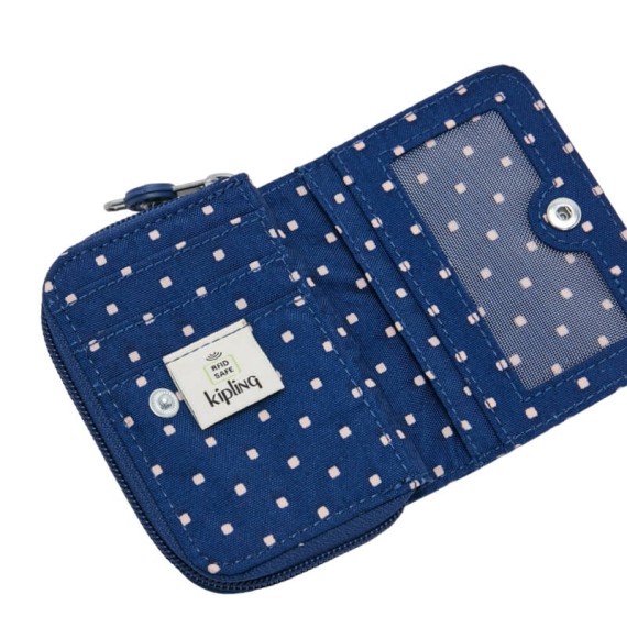 Carteira Porta Moedas Kipling TOPS Soft Dot Blue | Ref. 187.50KI7436SH5