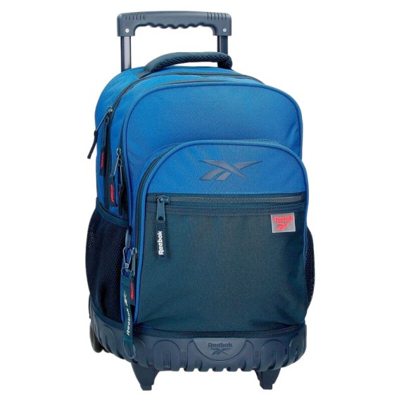 Mochila Escolar 43cm 2R. Compacta Reebok ATLANTIC Azul | Ref. 186.8682921