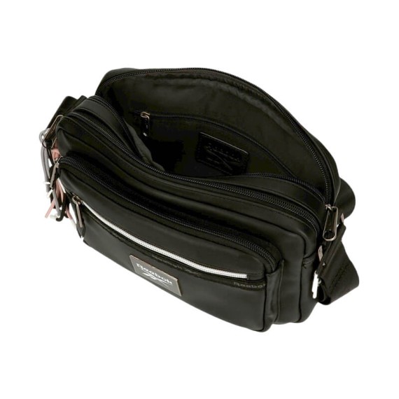 Bolsa de Tiracolo 2C c/ Bolso Frontal Reebok TINA Preta | Ref. 186.8775321