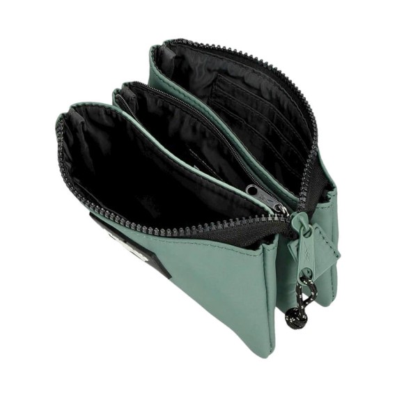 Estojo Triplo c/ Porta Cartões Reebok ELSIE Verde | Ref. 186.8764322