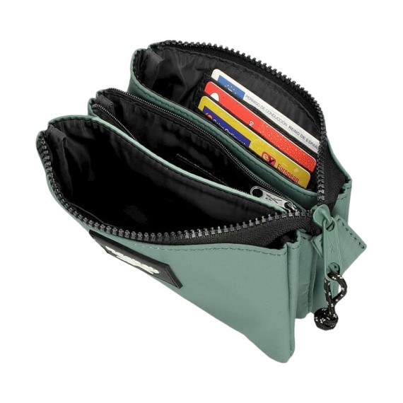 Estojo Triplo c/ Porta Cartões Reebok ELSIE Verde | Ref. 186.8764322