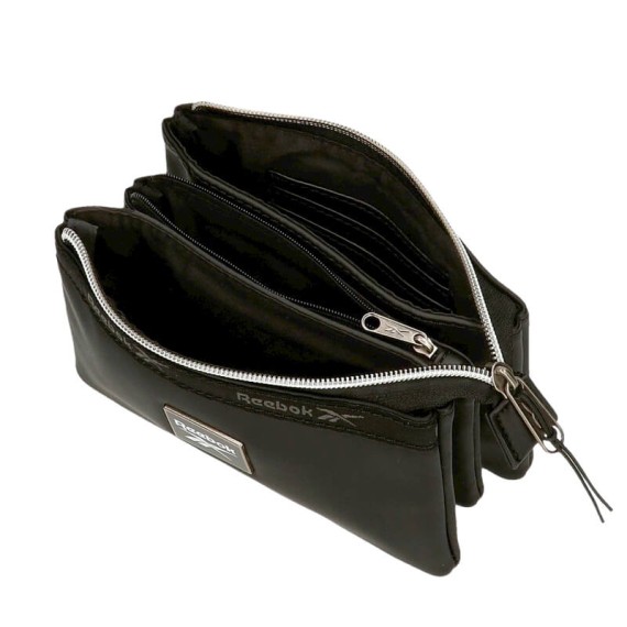 Estojo Triplo c/ Porta Cartões Reebok TINA Preta | Ref. 186.8774321