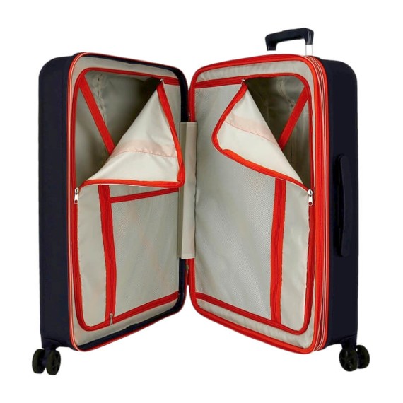 Mala de Viagem / Trolley Grande 70cm 4R Reebok ROXBURY Azul Marinho | Ref. 186.8749422