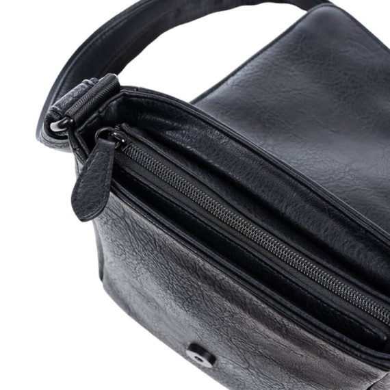 Bolsa de Tiracolo para Homem Matties RUSTIC Preta | Ref. 132.4010020
