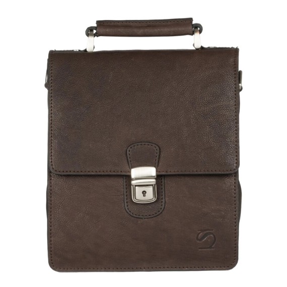 Bolsa de Tiracolo c/ Asa de Mão Matties PIEL WASH Castanha | Ref. 132.1401580