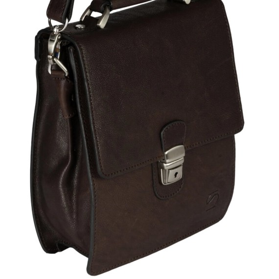 Bolsa de Tiracolo c/ Asa de Mão Matties PIEL WASH Castanha | Ref. 132.1401580