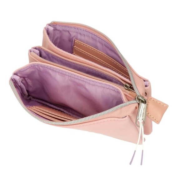 Estojo Triplo c/ Porta Cartões Reebok NOAH Rosa Nude | Ref. 186.8784322