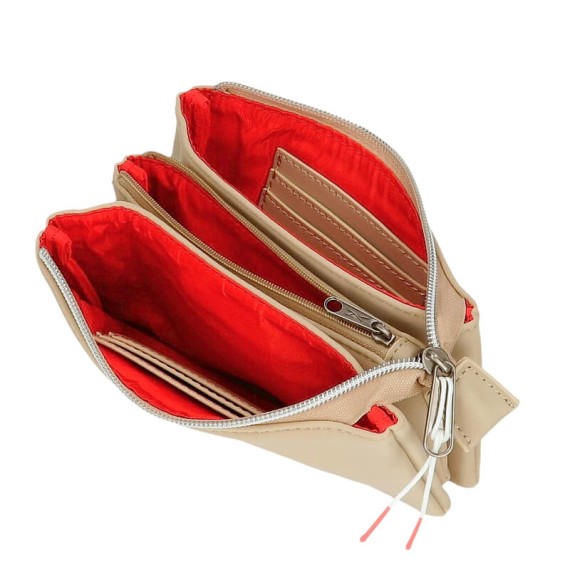 Estojo Triplo c/ Porta Cartões Reebok NOAH Taupe | Ref. 186.8784321