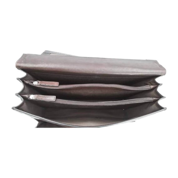 Pasta de Negócios 3 Divisões Matties PIEL WASH Castanha | Ref. 132.1400980