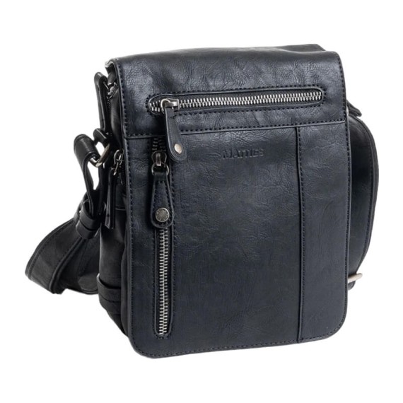 Bolsa de Tiracolo c/ Aba Homem Matties JUVENIL Preta | Ref. 132.4013320
